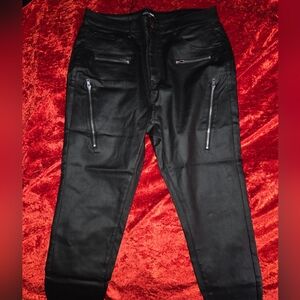 Fashion Nova Black Skinny Faux Leather Pants